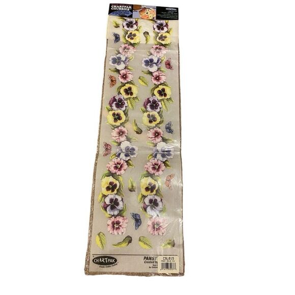 ChartPak Chubbies Rub On Floral Art Crafts Pansy Diy Decor - Picture 1 of 9